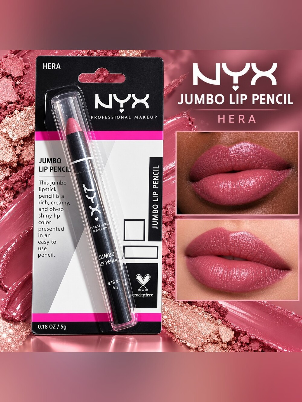 NYX Jumbo Lip Pencil - Hera Pink Mauve